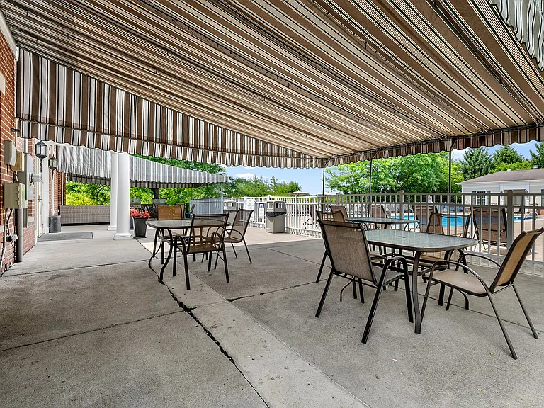 Inviting outdoor patio