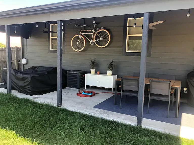 Backyard amenities 
Not pictured: Separate Garage