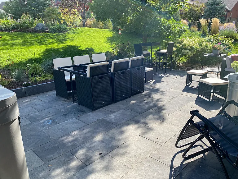 Back yard dining