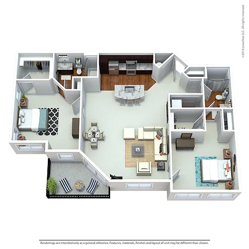 Floor plan 2 bed | Starfish