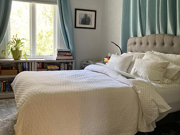 Main bedroom, great light, 2 closets, fits a King Bed, (Queen bed shown)