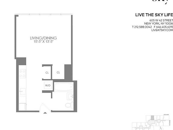 2nd image of 605 W 42nd St APT 61B