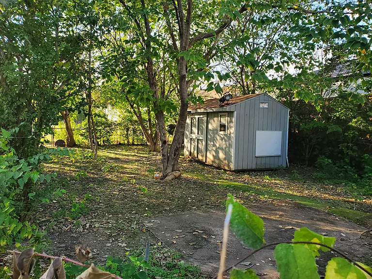 Storage in back yard.
