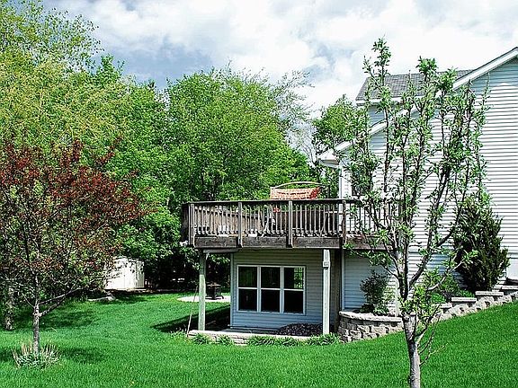 Side and back of home