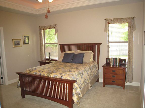 Recessed tray ceiling in Master