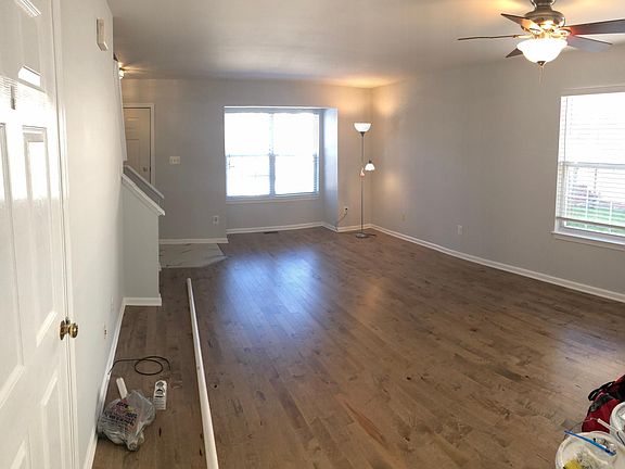 Living room and dining room