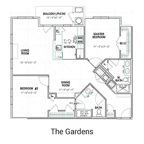 Floor plan The Lehigh (B1)