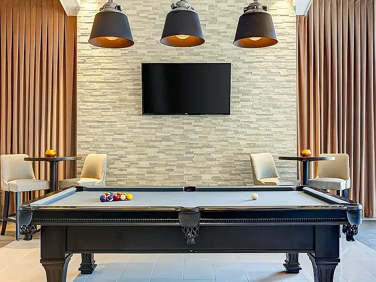Pool Table Clubhouse Lounge