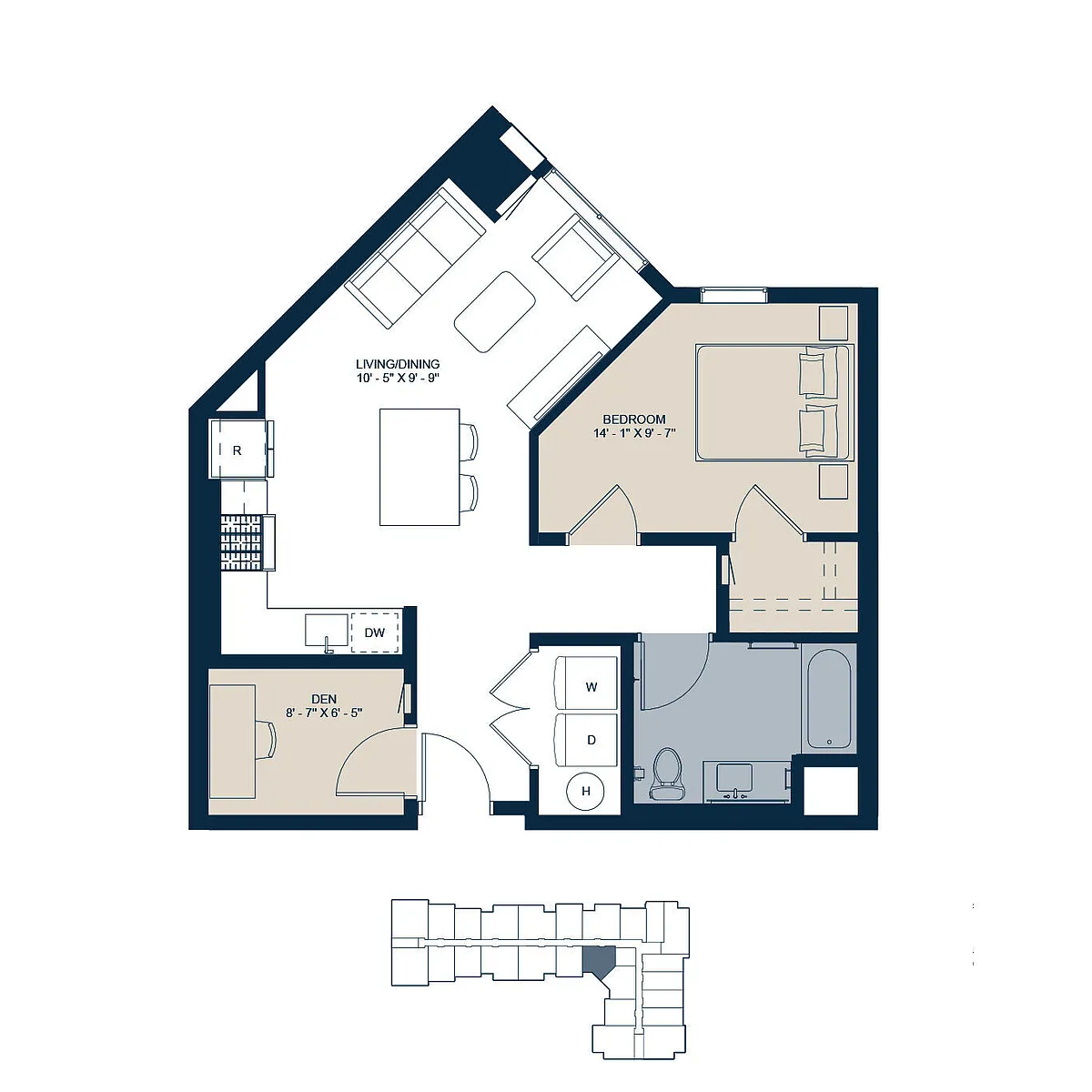 Floor plan A6D