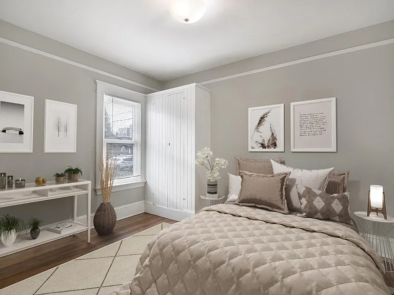 Bedroom 5. This image shows a virtually furnished space. Bedrooms come unfurnished.