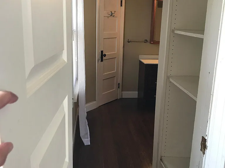 Door to bathroom from Bedroom 2