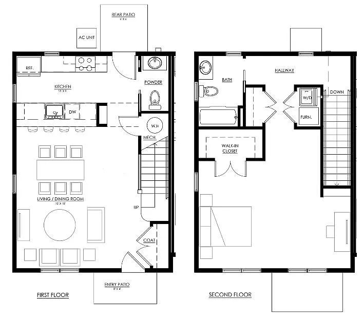Floor plan Wylie Townhome