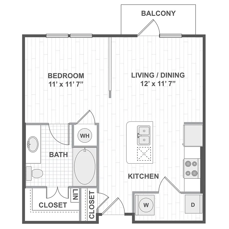 Floor plan Studio 01A