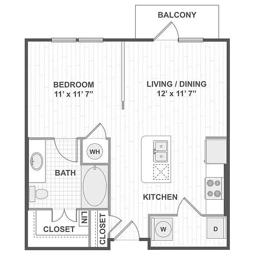 Floor plan Studio 01A