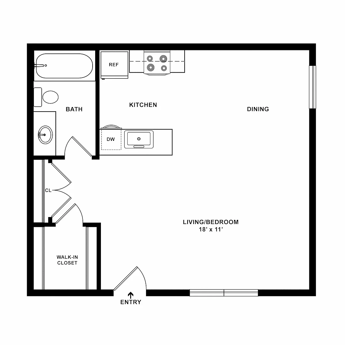 Floor plan Studio