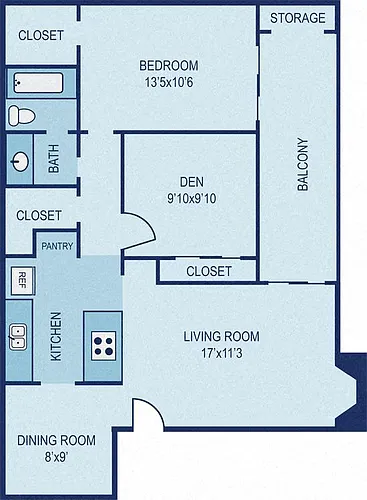 Floor plan B5 - 2BR