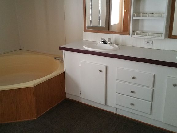 Large garden tub with separate shower