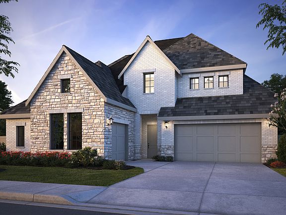 Brenham III Elevation A - Optional Stone