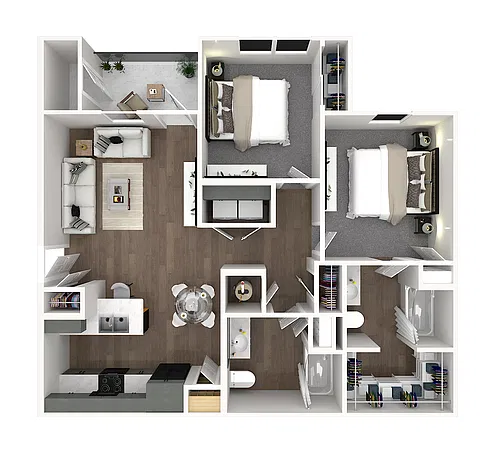 Floor plan Two Bedroom