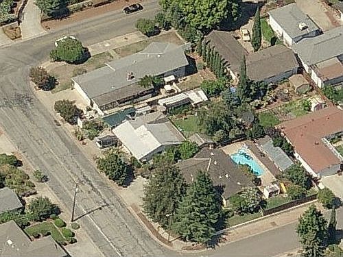 Aerial overview of neighborhood, summer 2005.