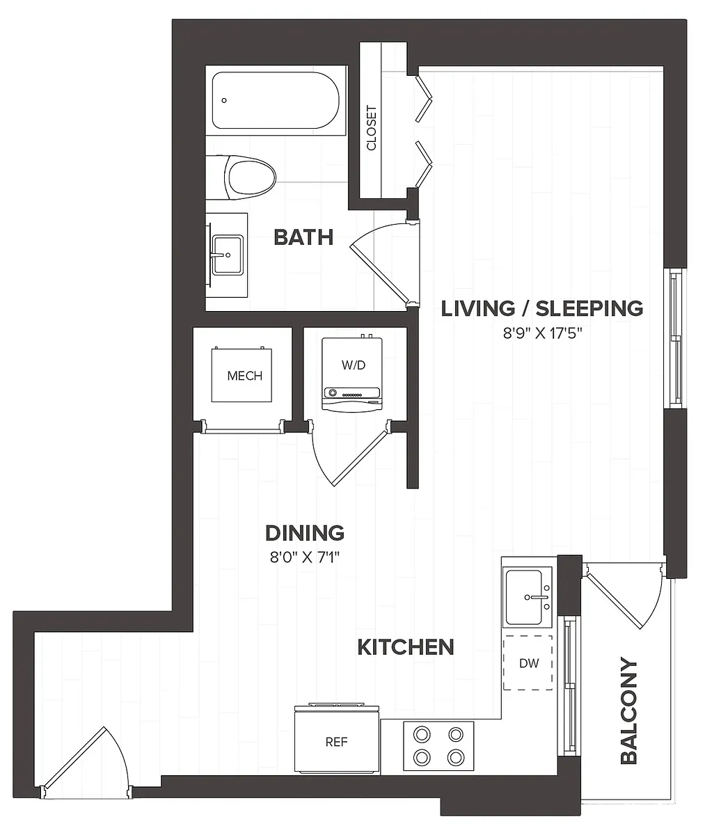 Floor plan Studio-S5