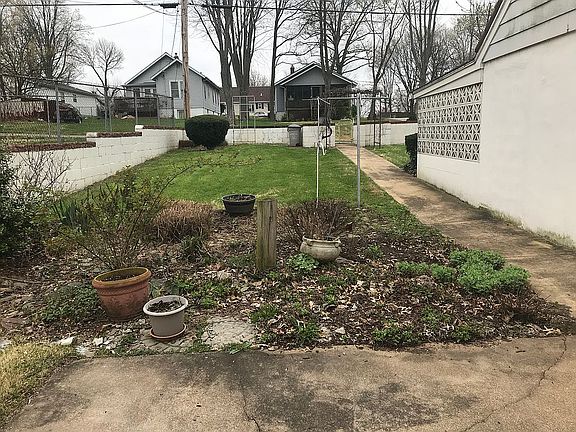 Back yard towards alley