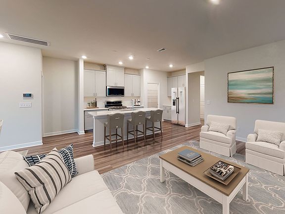 The Carolina s bright, open-concept great room is perfect for entertaining.