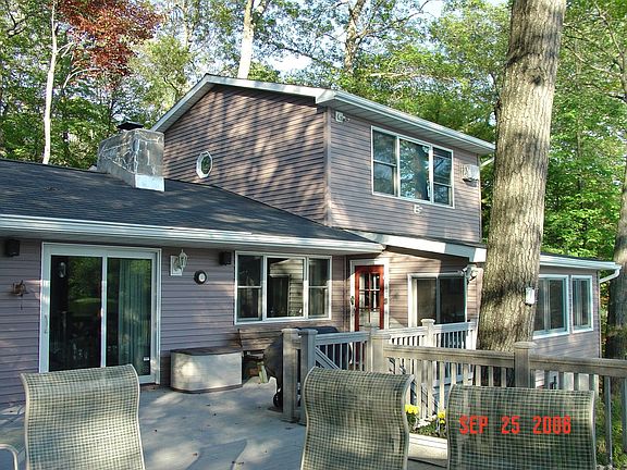 Deck and windows over looking lake