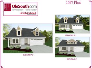 1567 Elevation ABC Plan, Wheatfield, Shelbyville, TN 37160