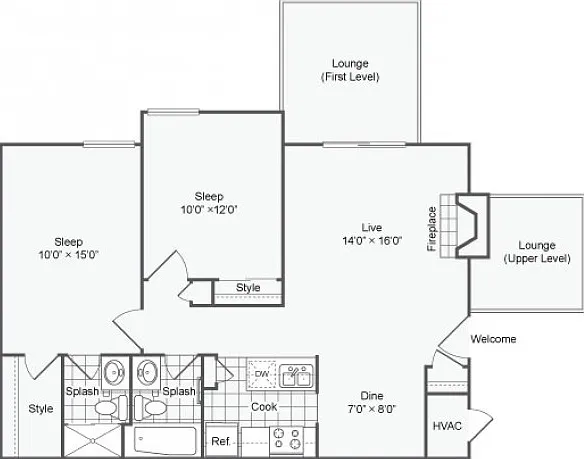 Stirling | 891 Square Foot Two Bedroom Stirling | 891 Square Foot Two Bedroom