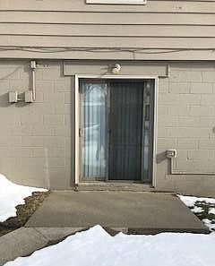 Outside sliding door