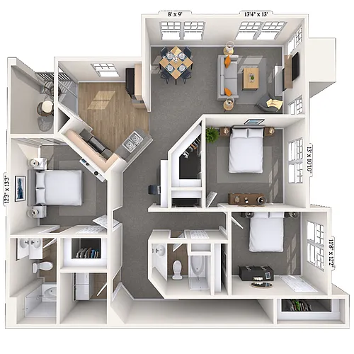 Floor plan Tiverton