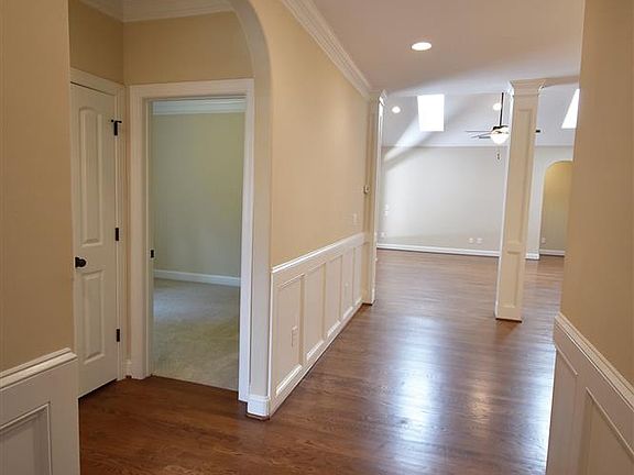 Foyer with wainscoting