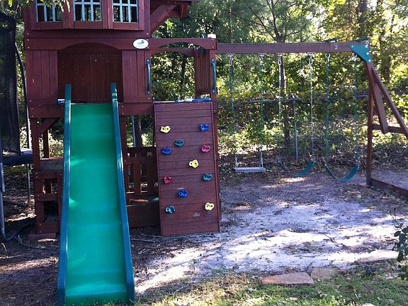 Swing set and Play house