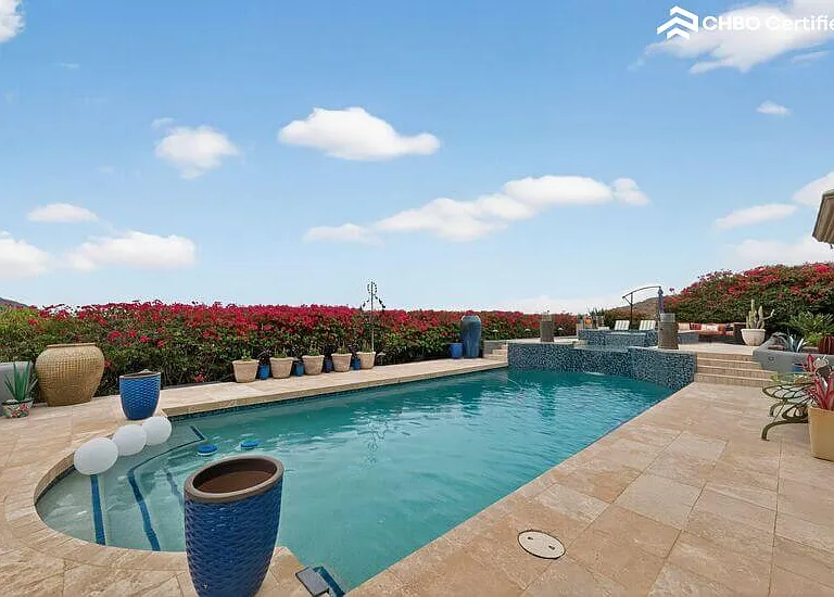 Completely private sunken pool