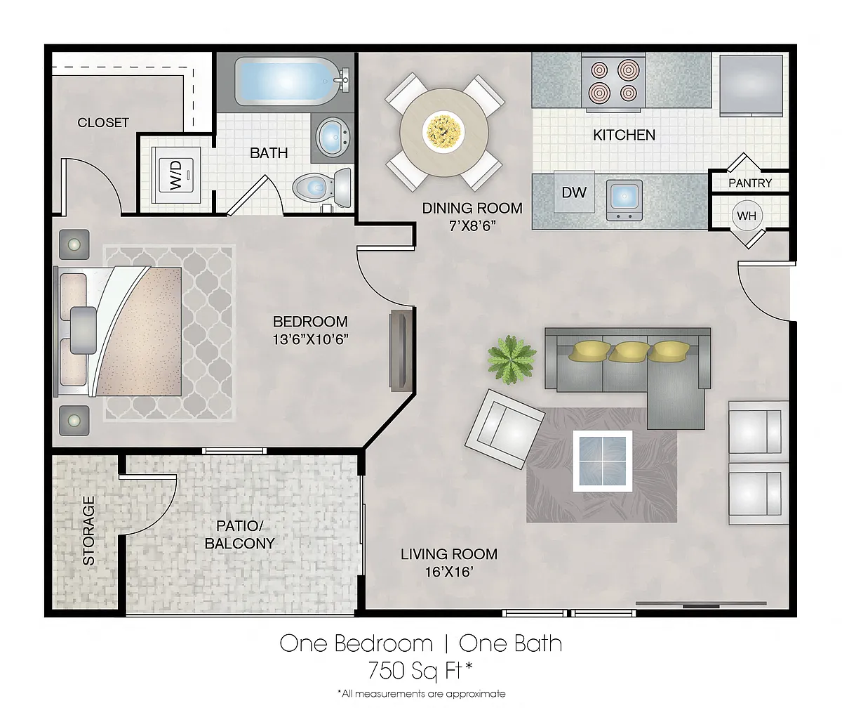 Floor plan One Bedroom