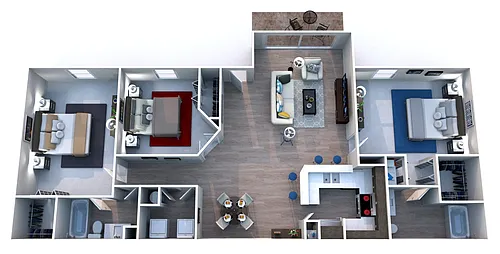 Floor plan C1 - Single-Floor Villa