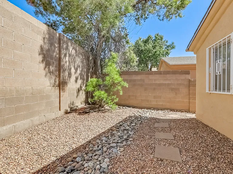 Private backyard