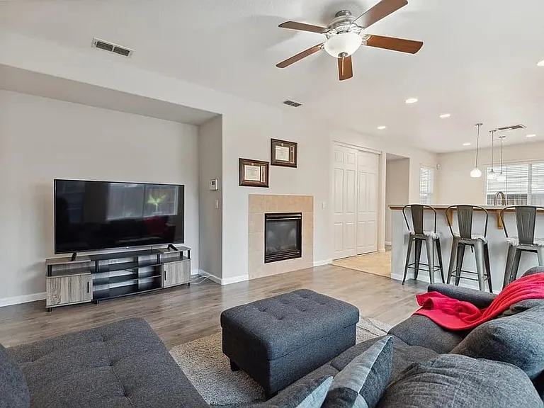 Family Room with TV nook