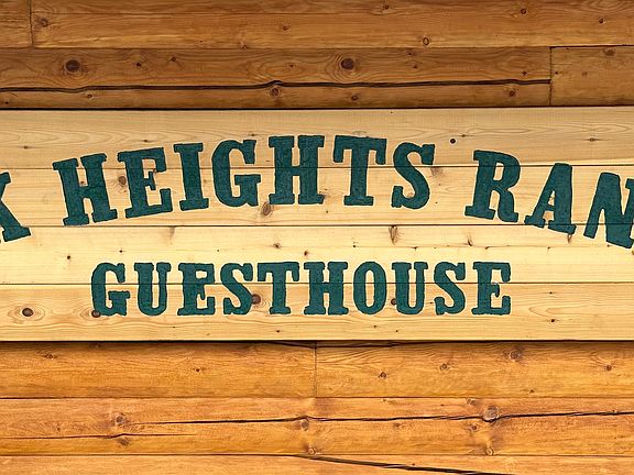 The log guest house.