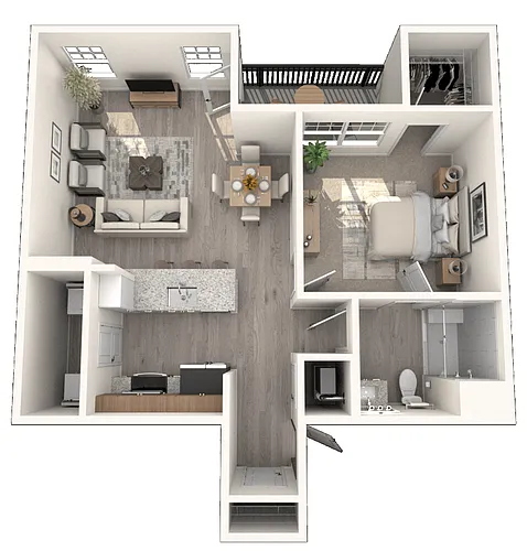 Floor plan A1L with Garage