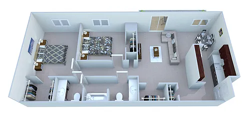 Floor plan Two Bedroom Apartment