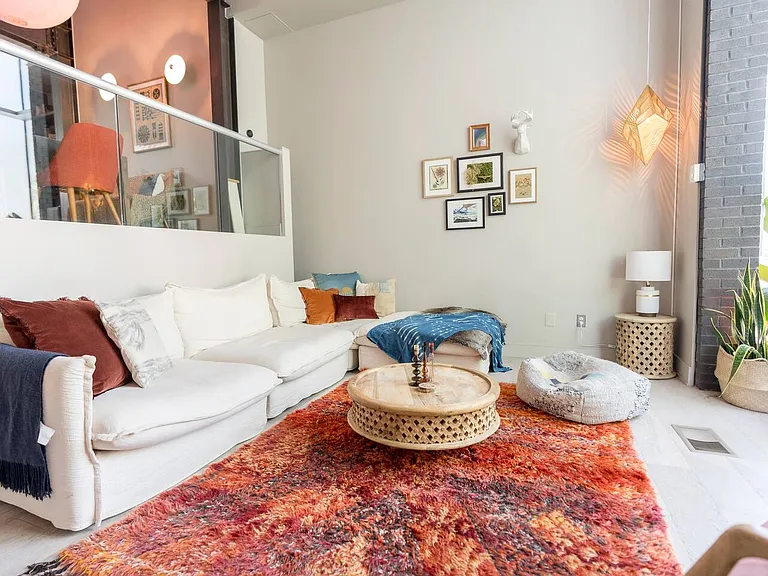 Brand new couch, rug and furnishings in living room