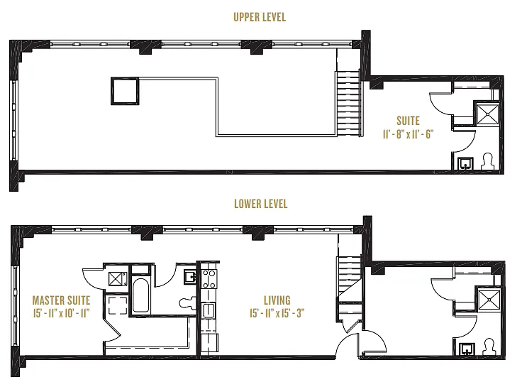 Floor plan Poplar Loft