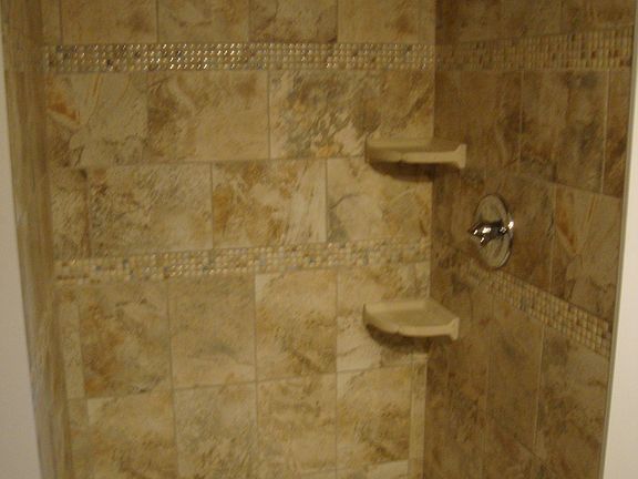 Custom tile shower