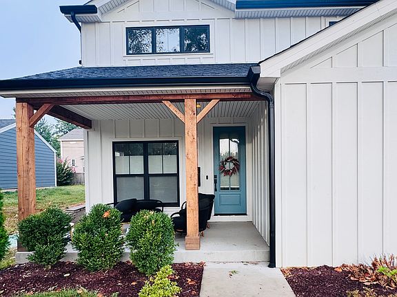Entryway, large front porch