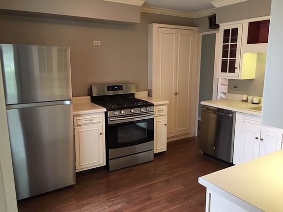 Freshly painted kitchen.