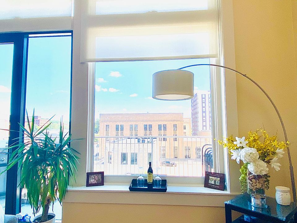 View from Main Living Room and Kitchen out to Balcony