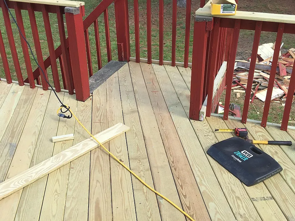 Deck outside Apt 2