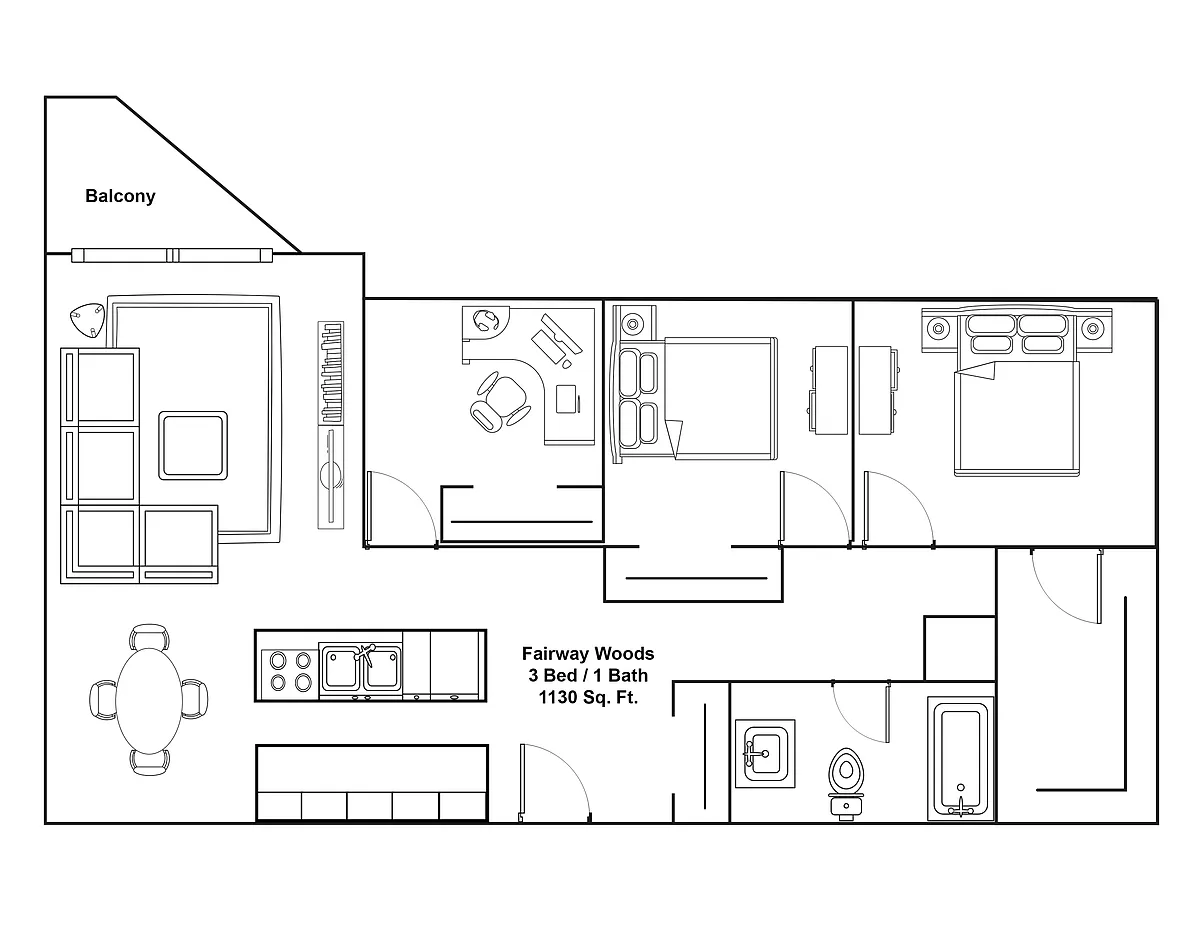 Floor plan 3 Bedroom